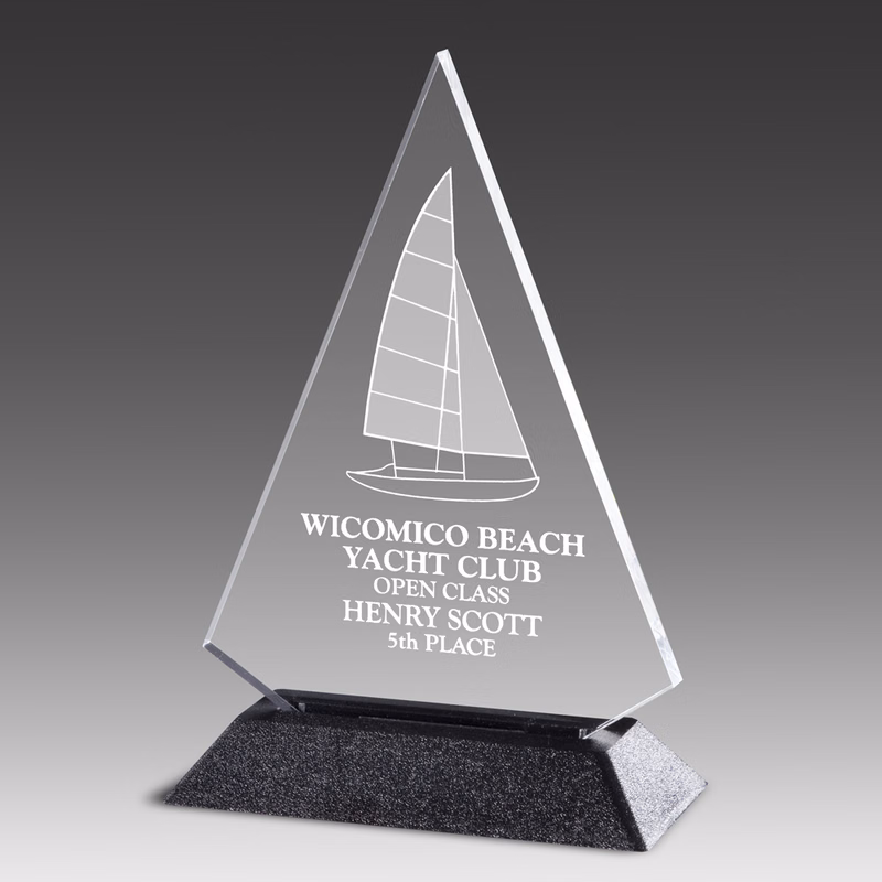 7.5" Pop-Triangle Pop-In Acrylic Award