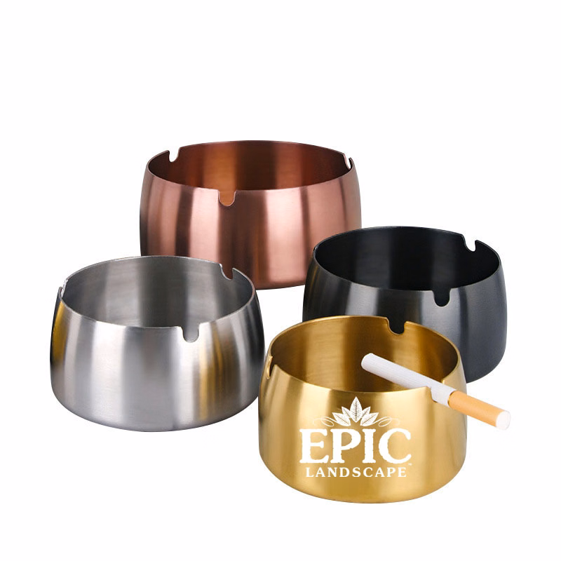 Stainless Steel Ashtray Windproof Cigaret Ashtray
