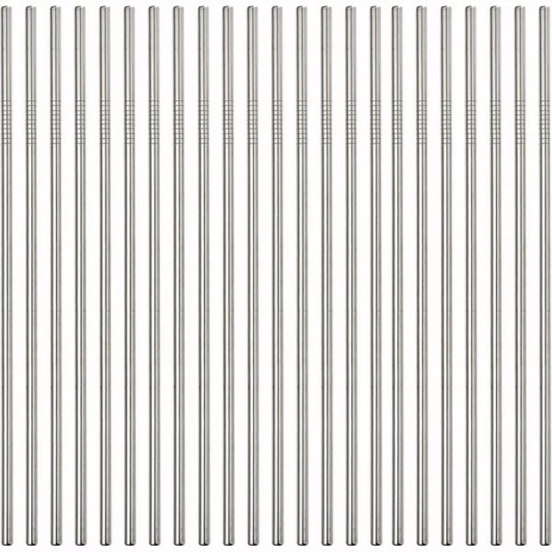 Reusable Stainless Steel Metal Straws 266MM*6MM