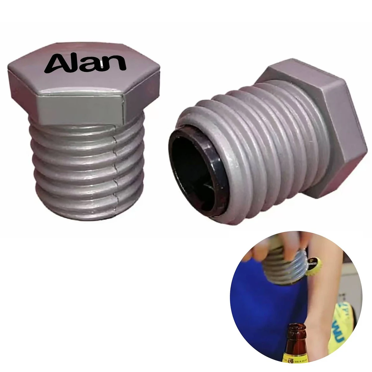Creative Screw Shaped Automatic Press Bottle Opener 1