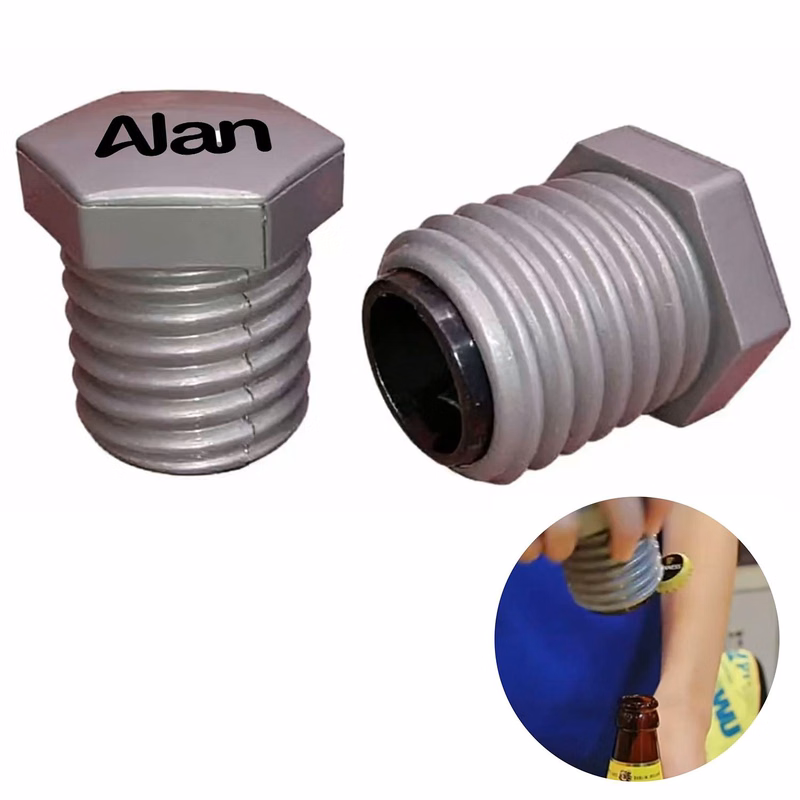 Creative Screw Shaped Automatic Press Bottle Opener