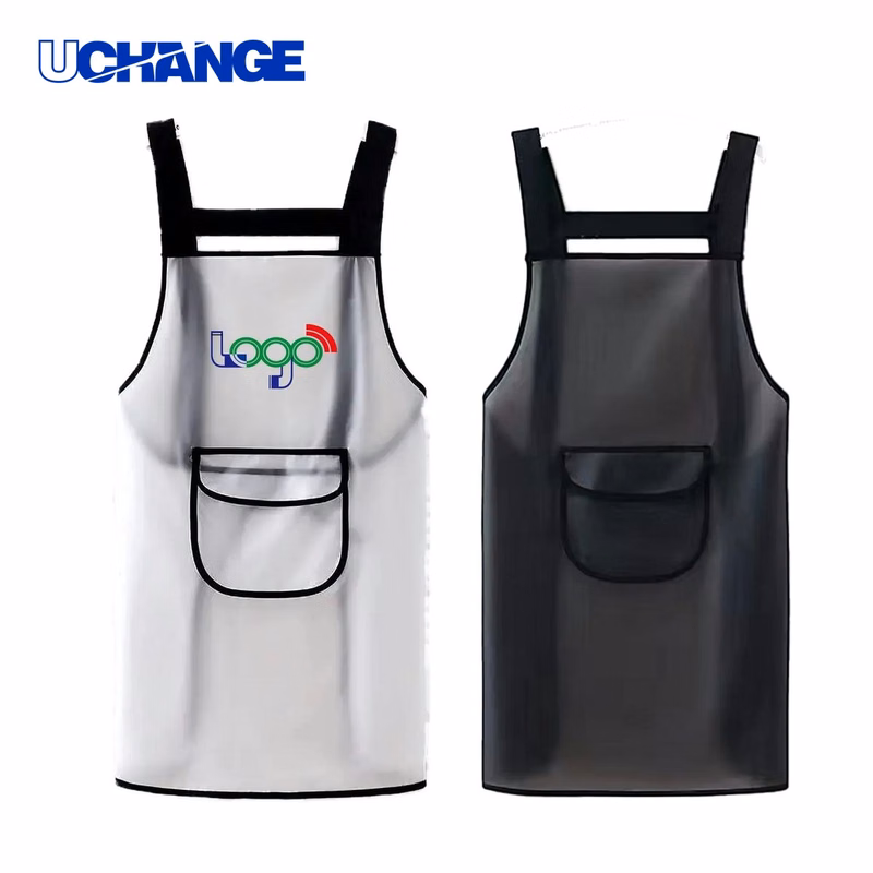 Clear Apron with Pockets Unisex Fit