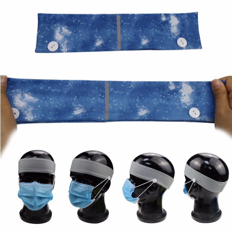 Headbandwith Buttons For Mask Support