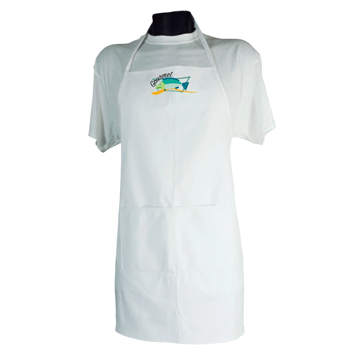 Heavy Cotton Bib Apron With Pockets 1
