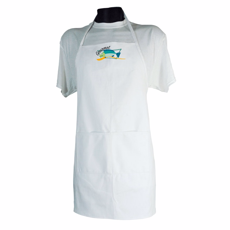 Heavy Cotton Bib Apron With Pockets
