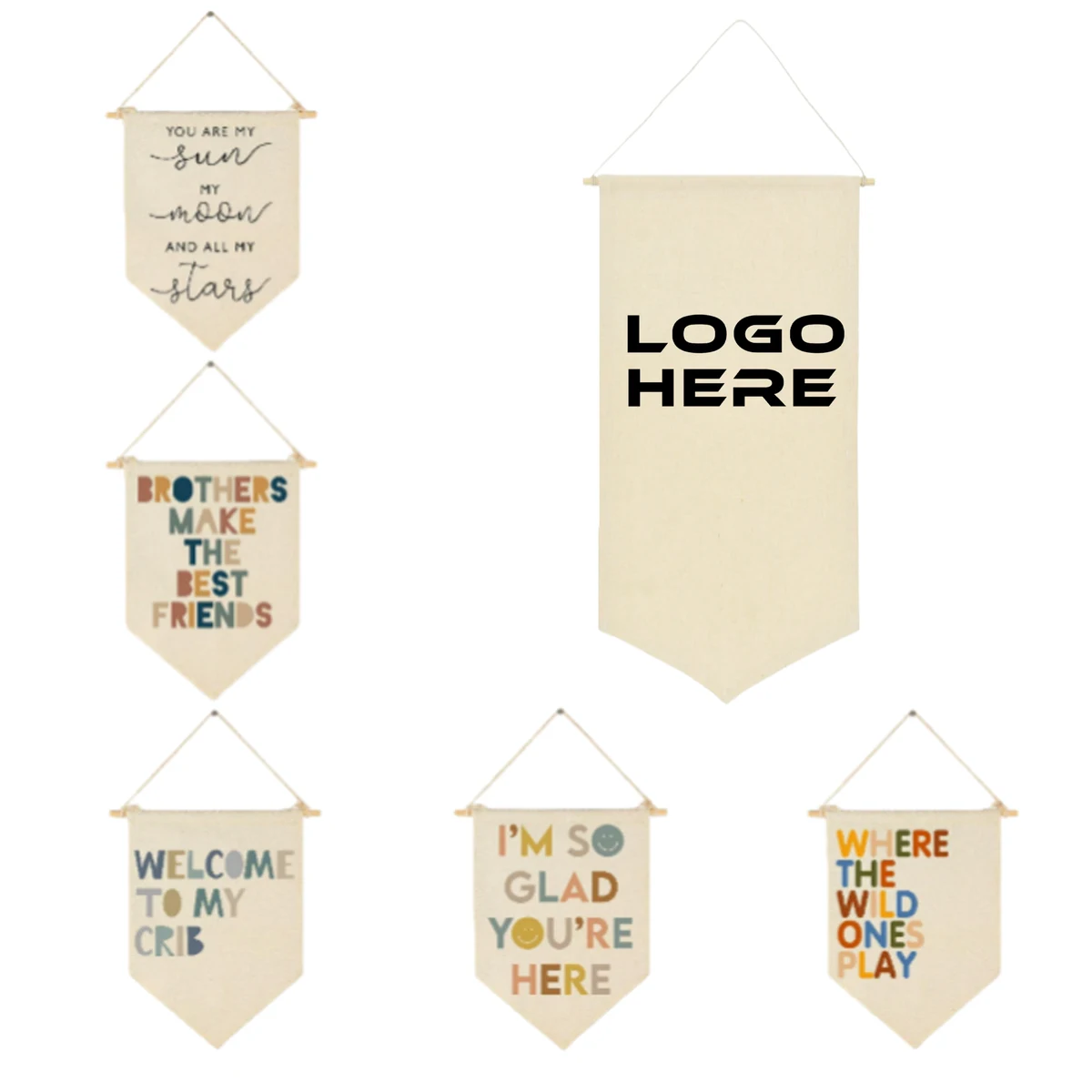 Decorative Hanging Pennant Flag Wall Art Banner 1