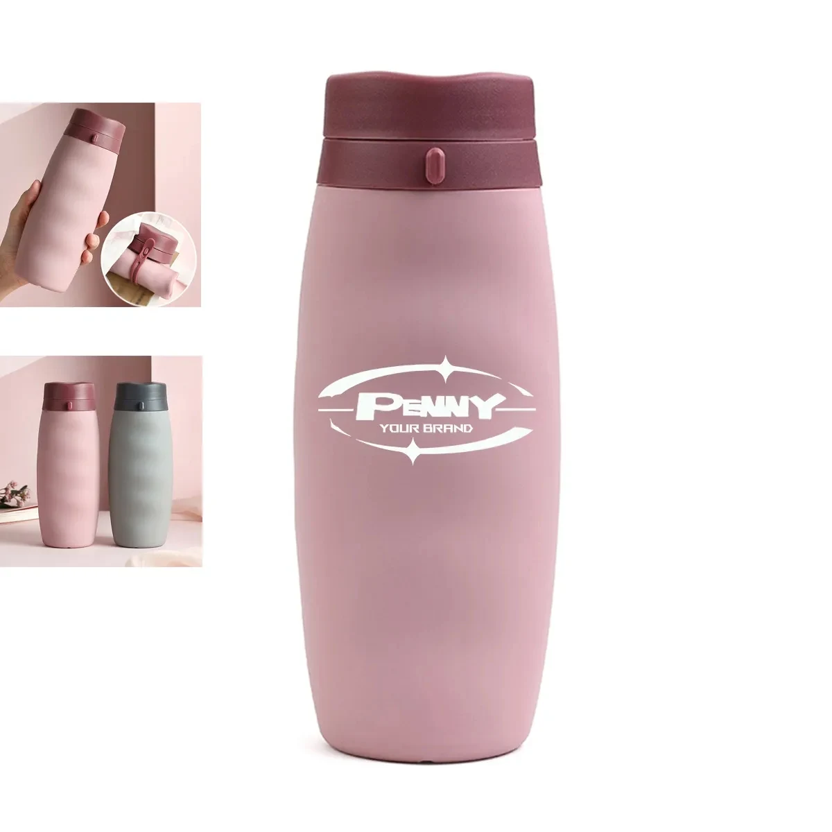 20Oz Silicone Collapsible Cup Folding Bottle Travel Mug 1