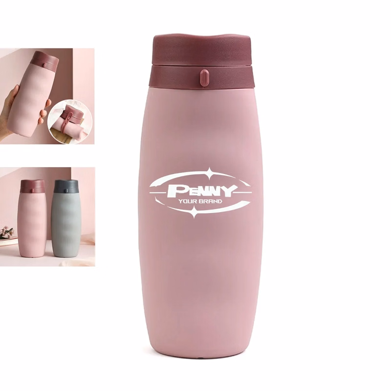 20Oz Silicone Collapsible Cup Folding Bottle Travel Mug