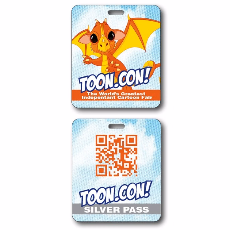 Plastic I.D./Event Badge with Punch - 3.125x3.625 - 30 pt.