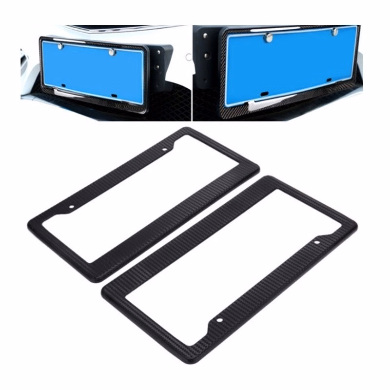 Plastic License Plate Frame with Paper Card and 4 holes