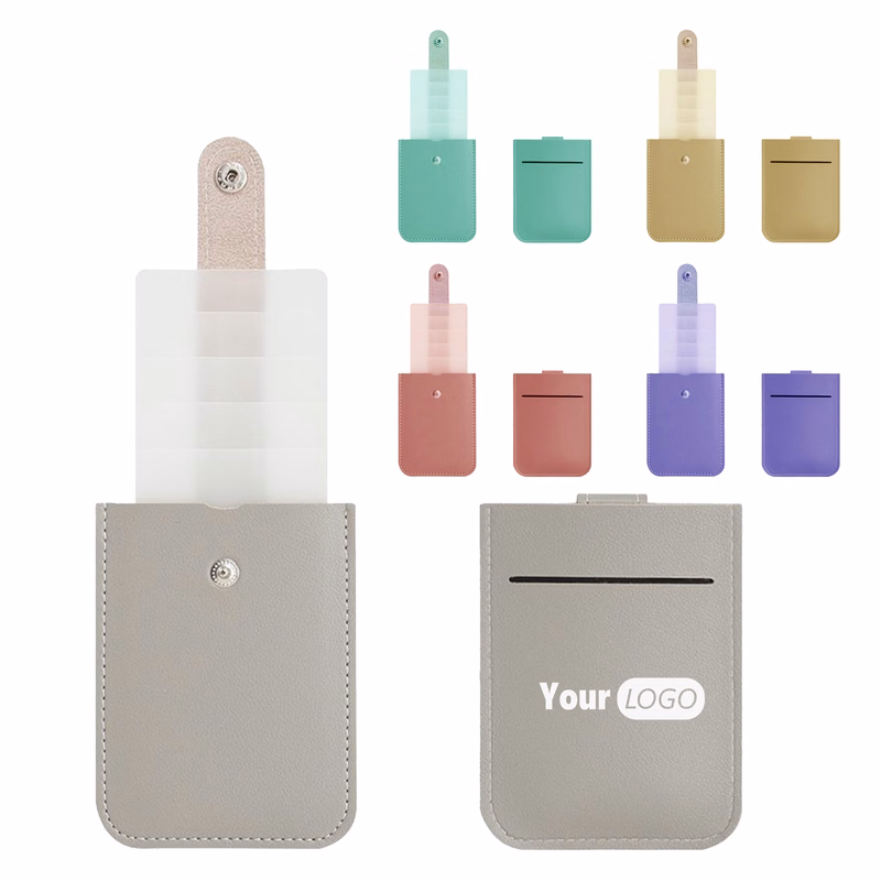 Polyurethane Compact Multi-Card Holder With Logo