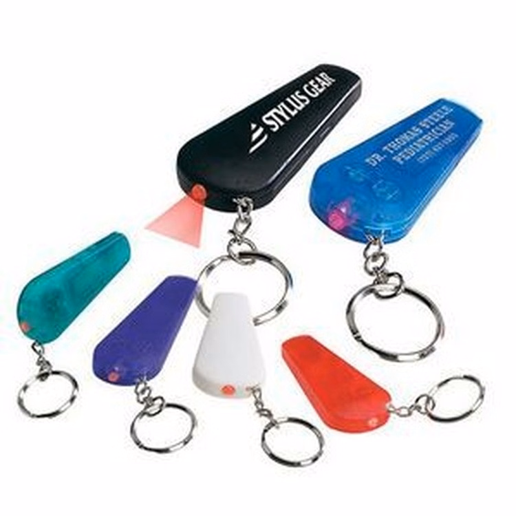 Whistle Safety Light Key Chain