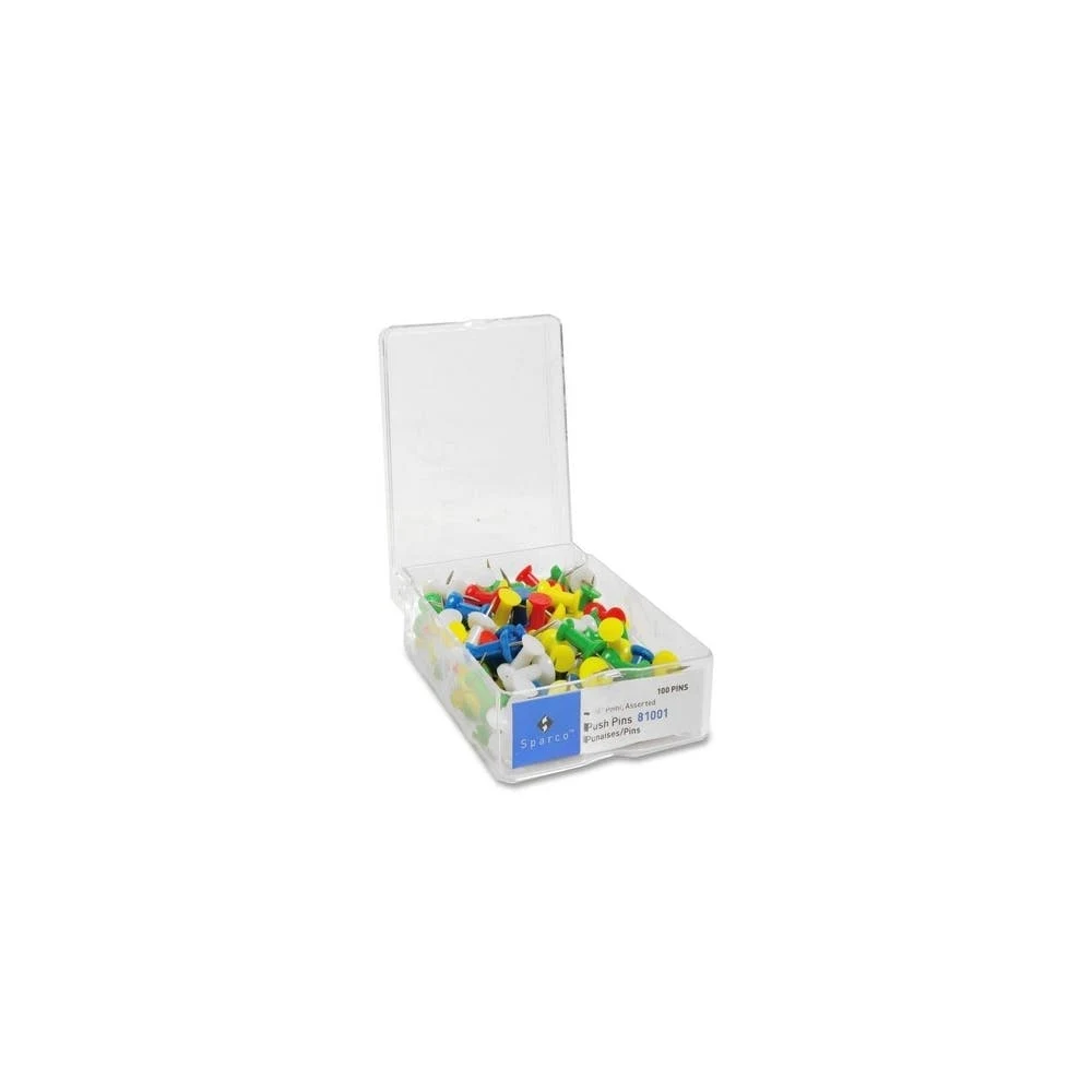 Push Pins - 1/2" Head Assorted Colors 1