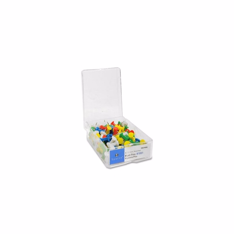 Push Pins - 1/2" Head Assorted Colors
