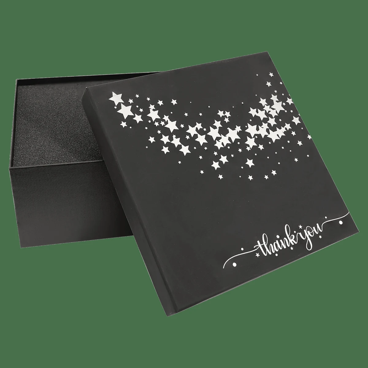 Lazerburst 9 1/8" x 9 1/8" Black Gift Box 1