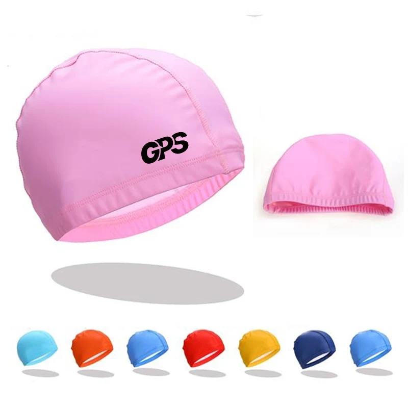Adult Waterproof PU Fabric Swim Cap 1