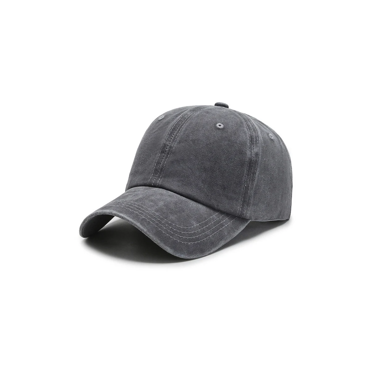 Cotton Adjustable Baseball Cap With Metal Buckle 1