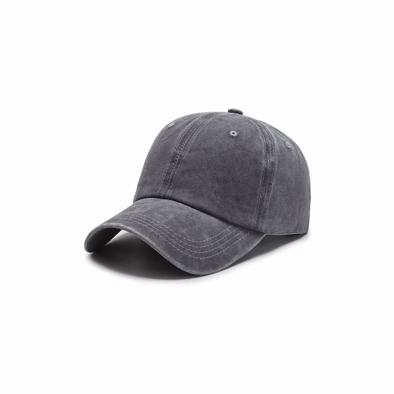 Cotton Adjustable Baseball Cap With Metal Buckle