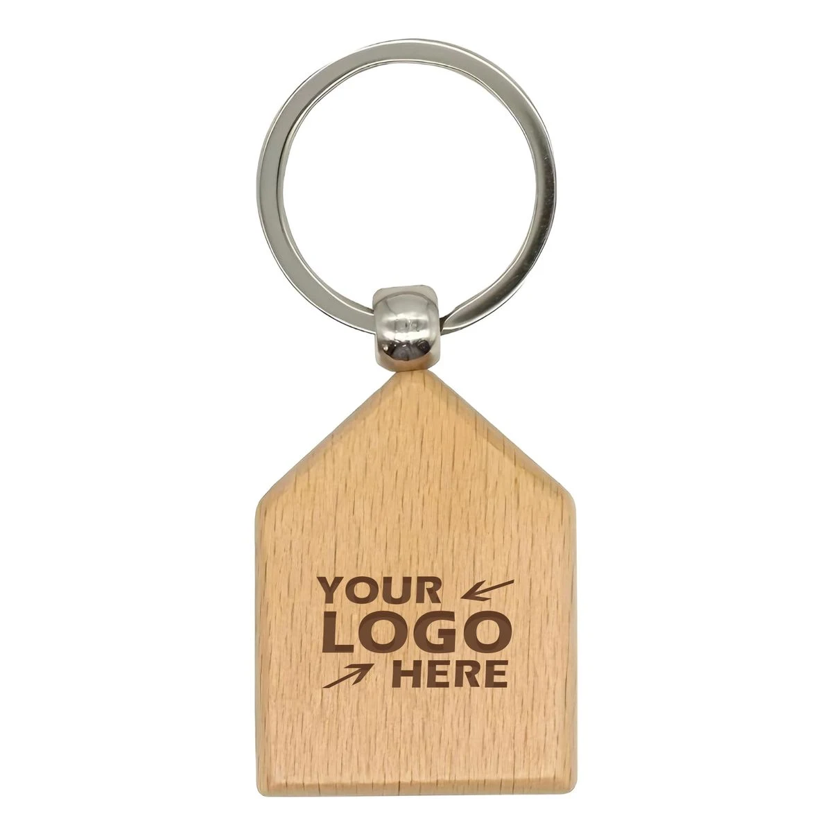 Blank Beech Wood Keychain 1