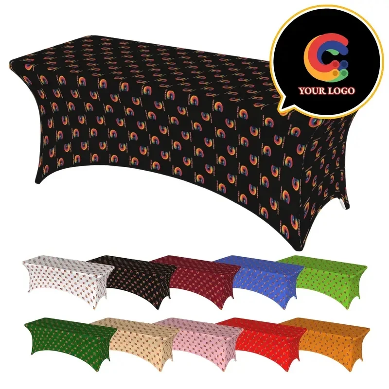 4FT Customized Full-Color Logo Exhibition Tablecloths 1