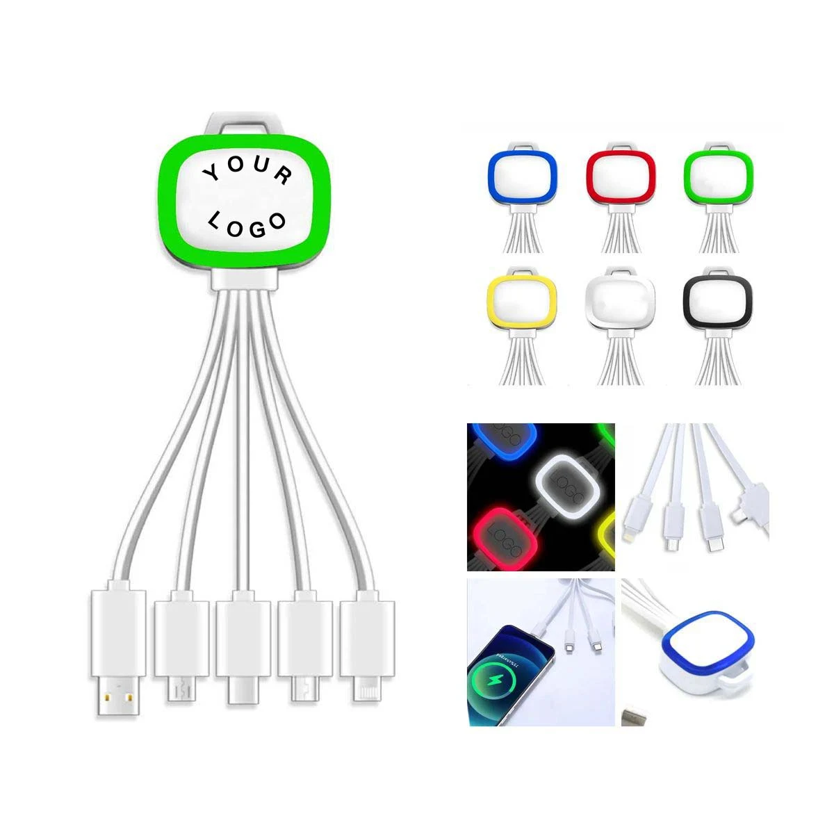 Portable 5 In 1 Charging Cable with Lightning Connector 1