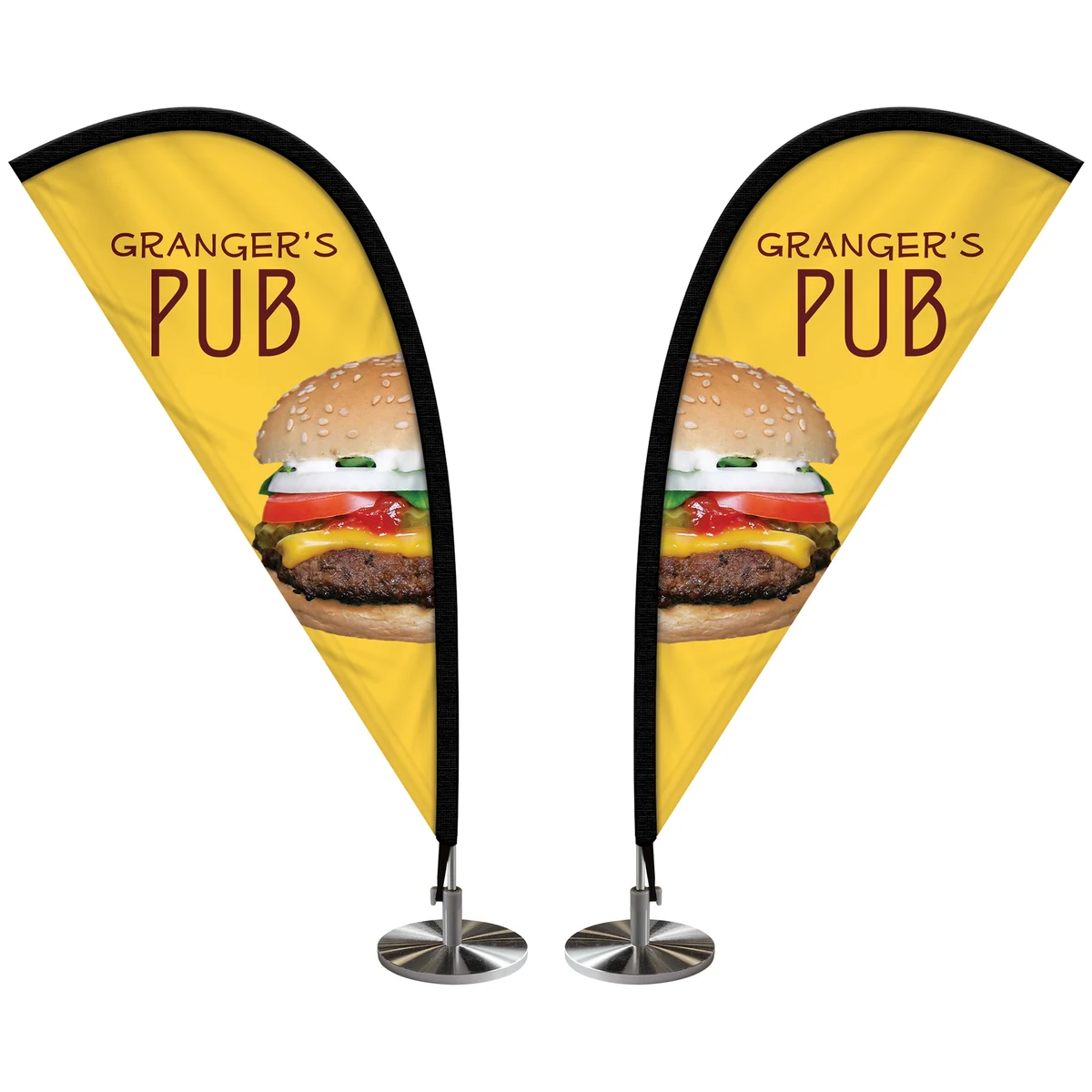 Double Sided Mini Desktop Teardrop Banner 1
