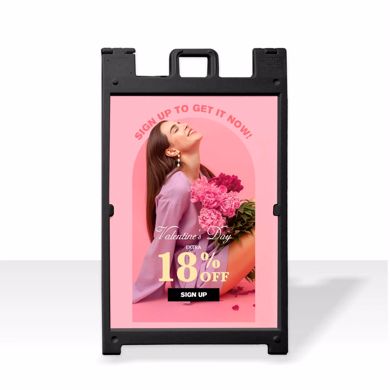 26.8" x 42.5" Plastic A Frame Kit - Black