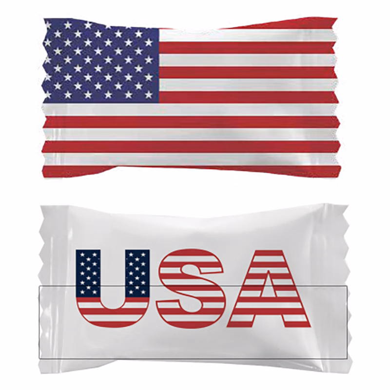 Assorted Pastel Chocolate Mints in a Flag Wrapper