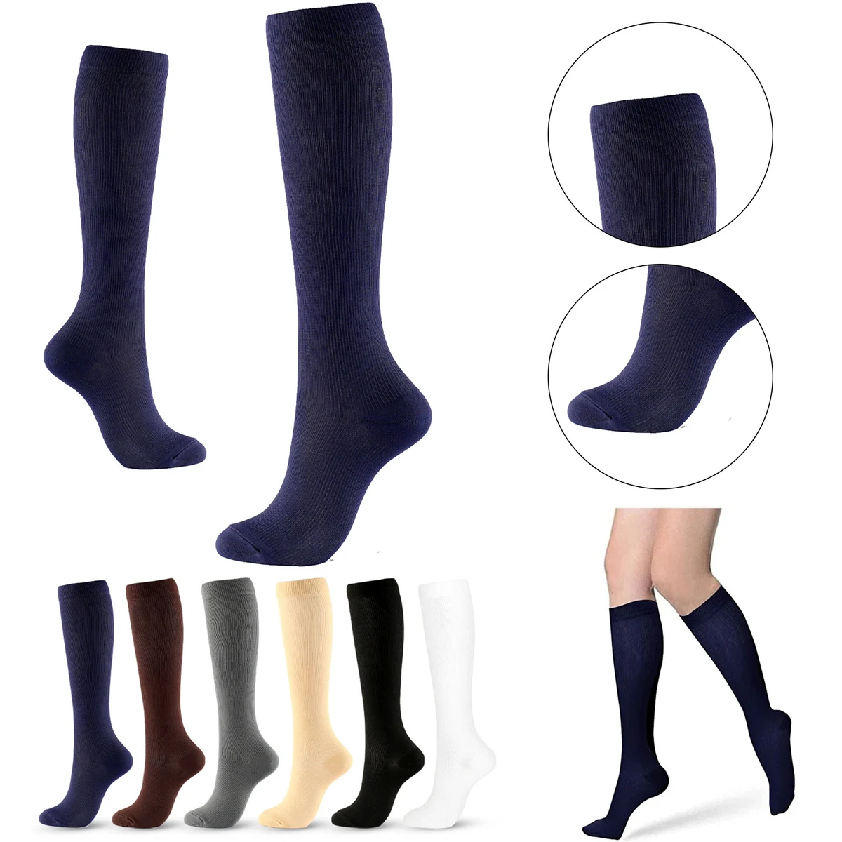 Solid Color Socks 1