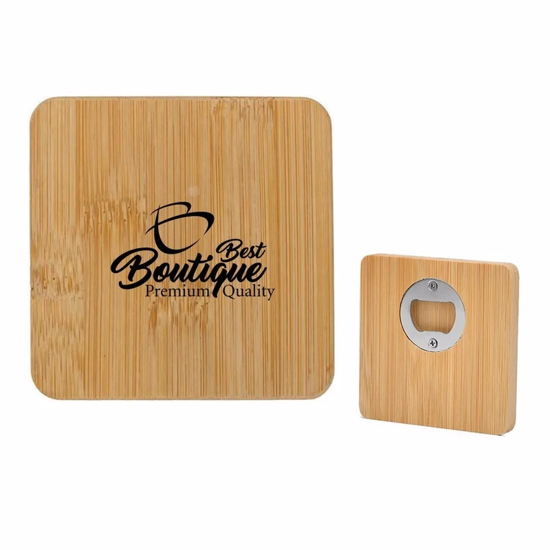 Wooden bottle opener magnetic bamboo refrigerator magnet