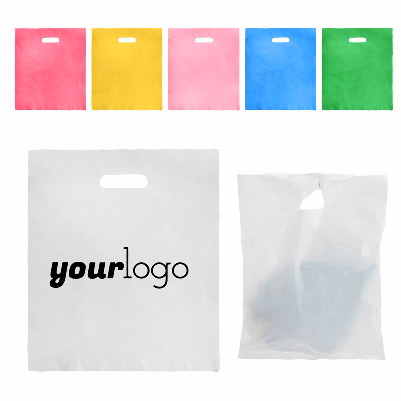 Rush Service Plastic Die Cut Shopping Bags