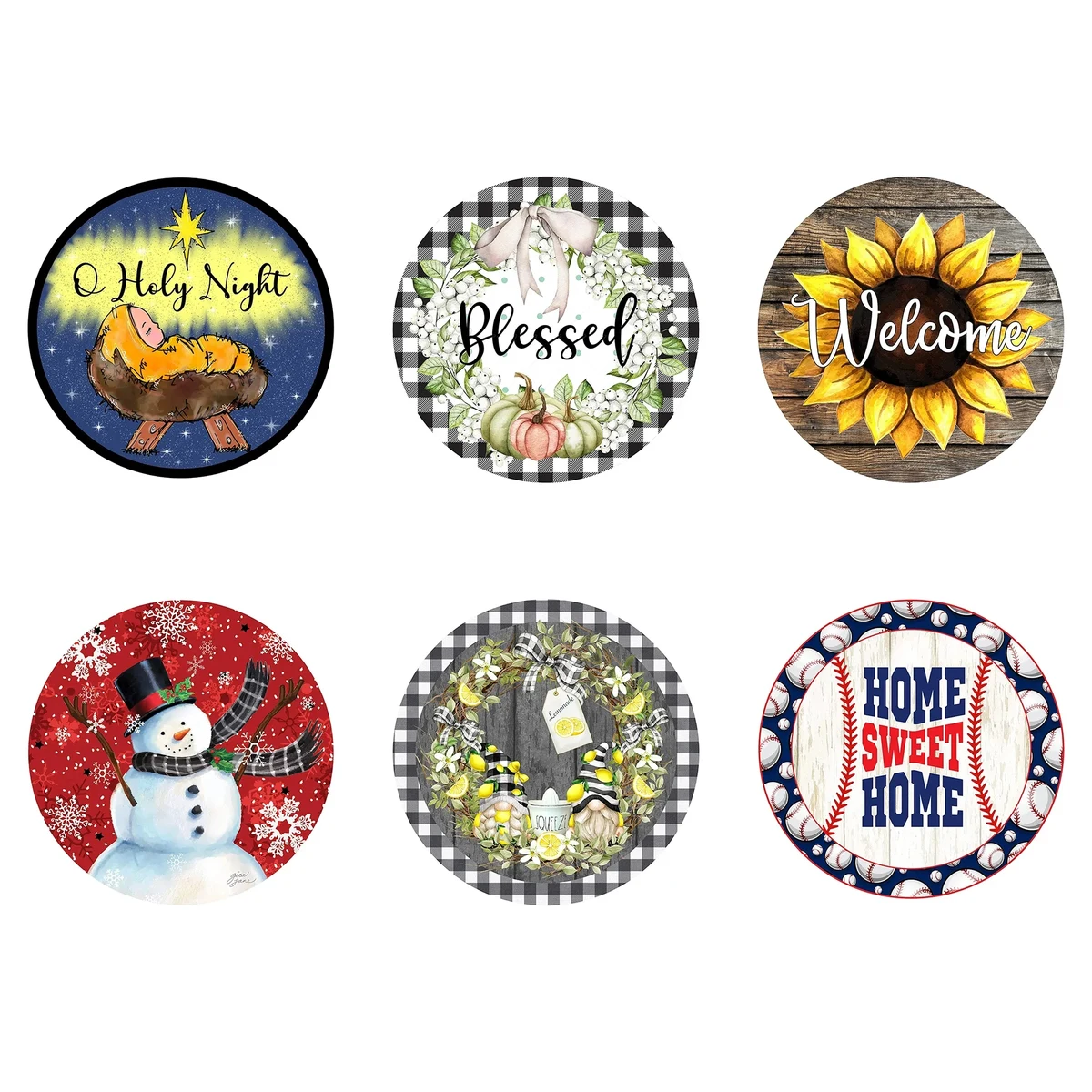 MOQ50 Custom Round Metal Signage 1