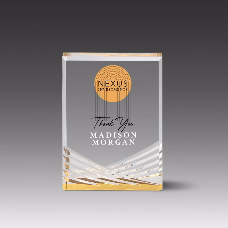 Reflective Stand Up Inspire Award (3"x5"x1")