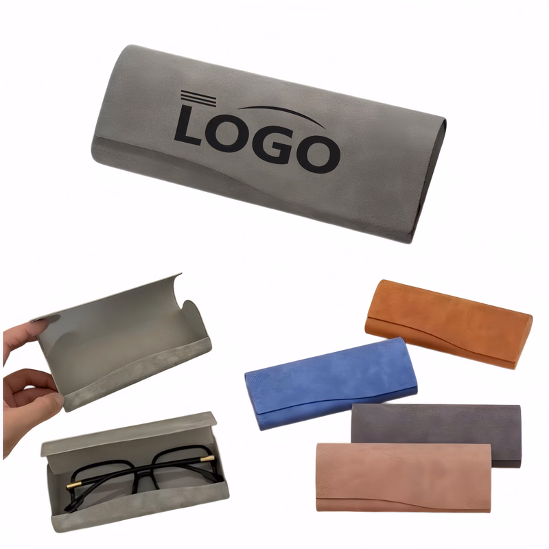 Leather Flip Eyeglass Case