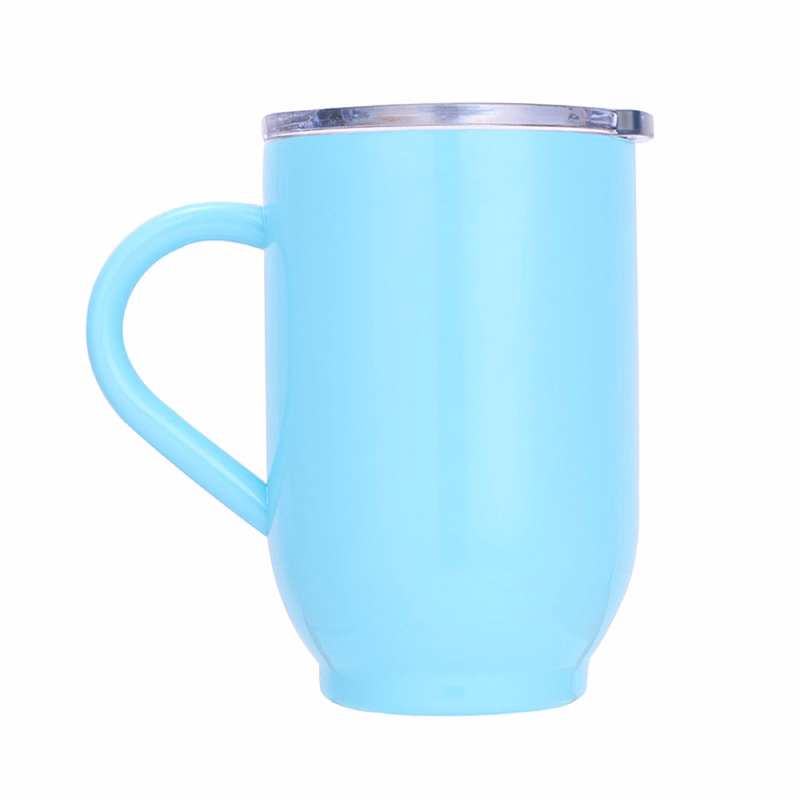 Double Wall Vacuum 16oz Wine Tumbler with Handle
