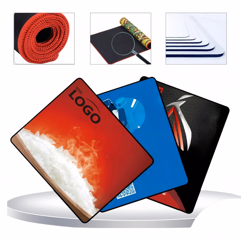 Premium Thick Fabric Mouse Pad Natural Rubber Non-Slip Base