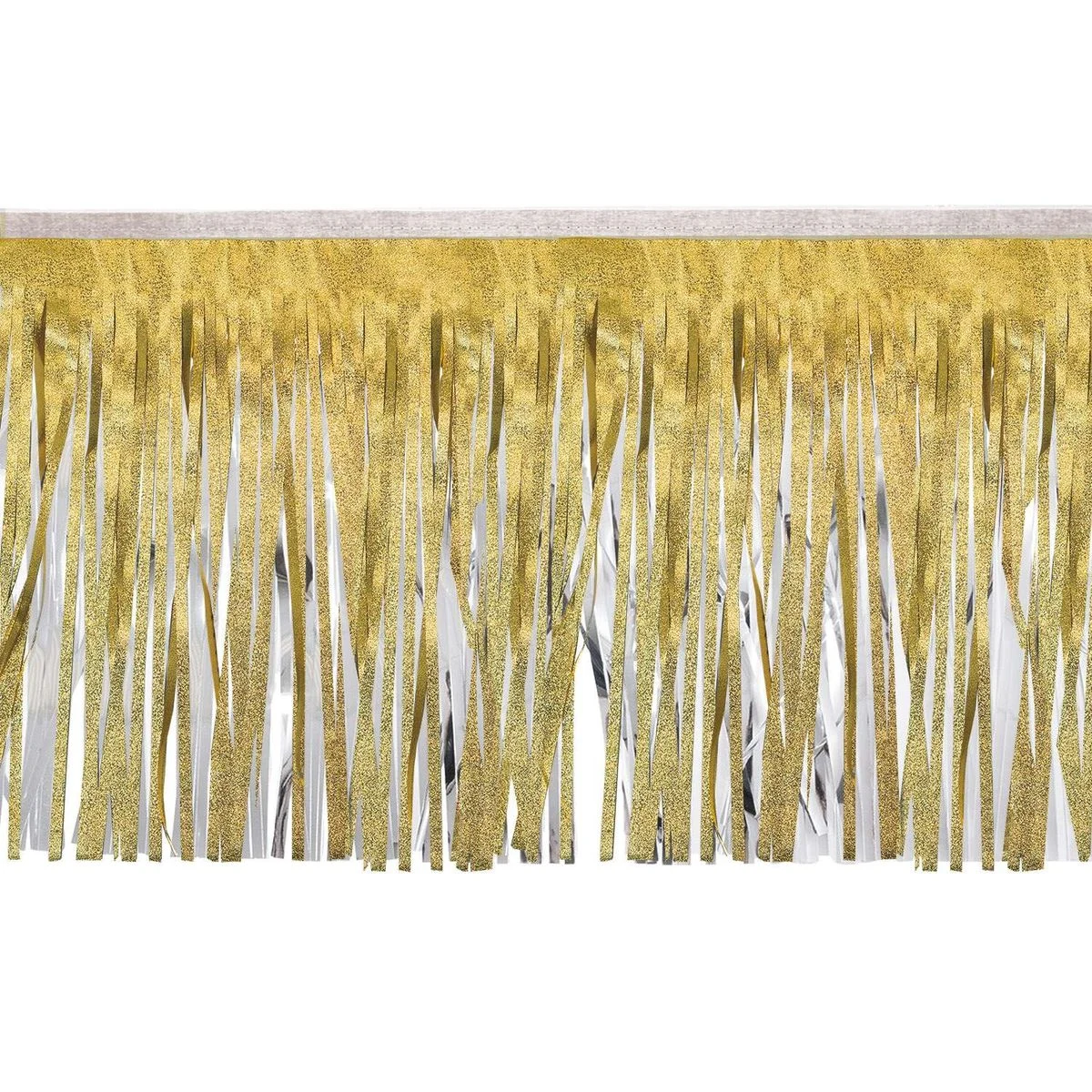 Victory Corps™ Embossed Gold & Metallic Silver Fringe (15") 1