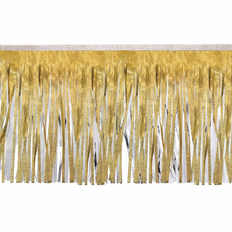 Victory Corps™ Embossed Gold & Metallic Silver Fringe (15")