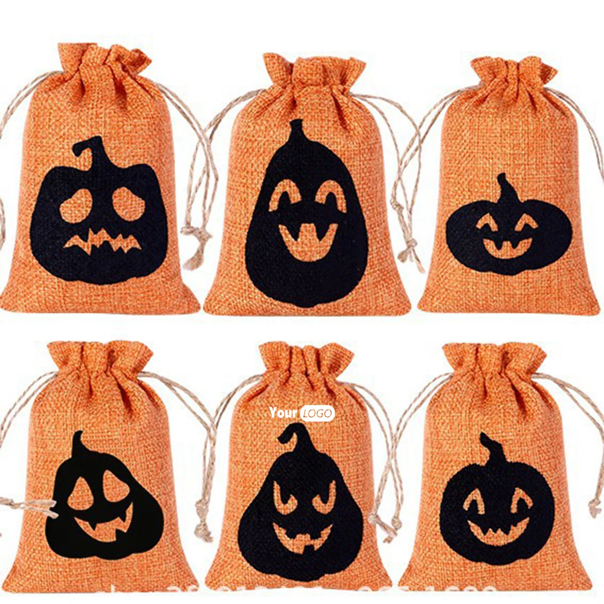 Pumpkin Face Halloween Gift Bags 1