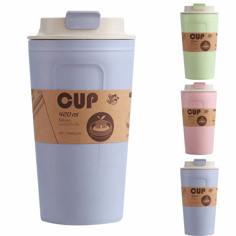 Bamboo mugs with covers