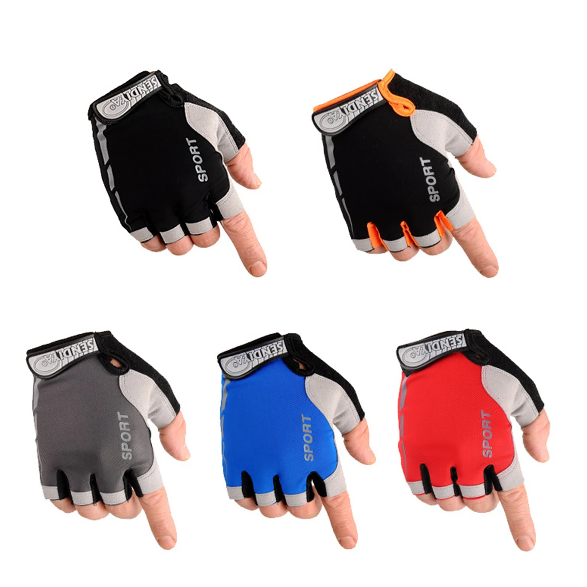 Half Finger Body Building Gym Glove, custom sports ball with logo imprint 1