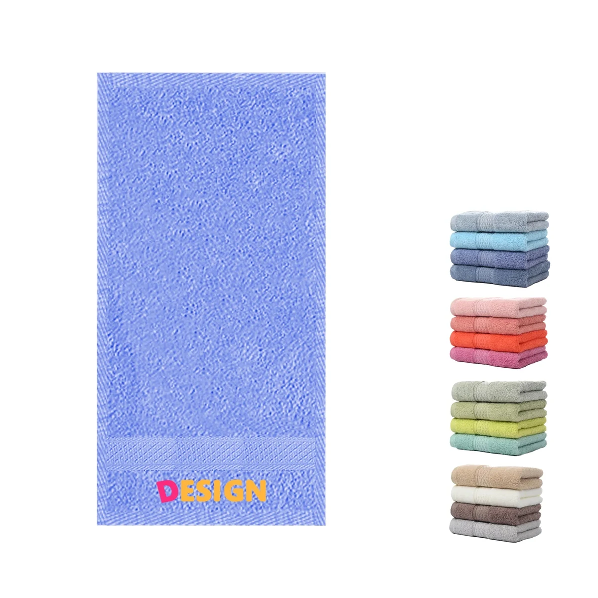 Cotton Towel Embroidered Logo MOQ 50 PCS 1