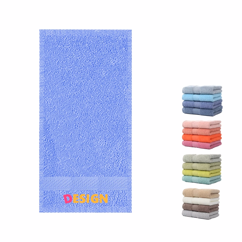 Cotton Towel Embroidered Logo MOQ 50 PCS