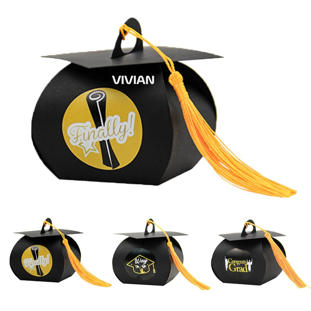 Graduation Cap Gift Box w/ Tassel 1