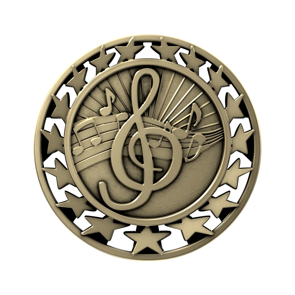 Music Star Medallion (2-1/2") 1