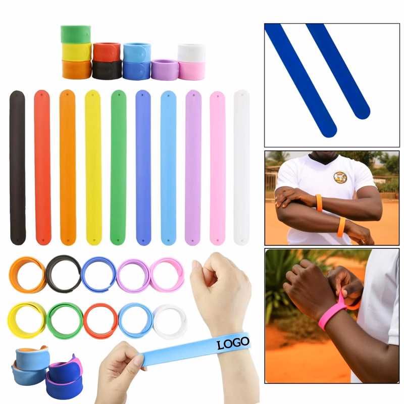 Custom Silicone Slap Bracelet Wristband