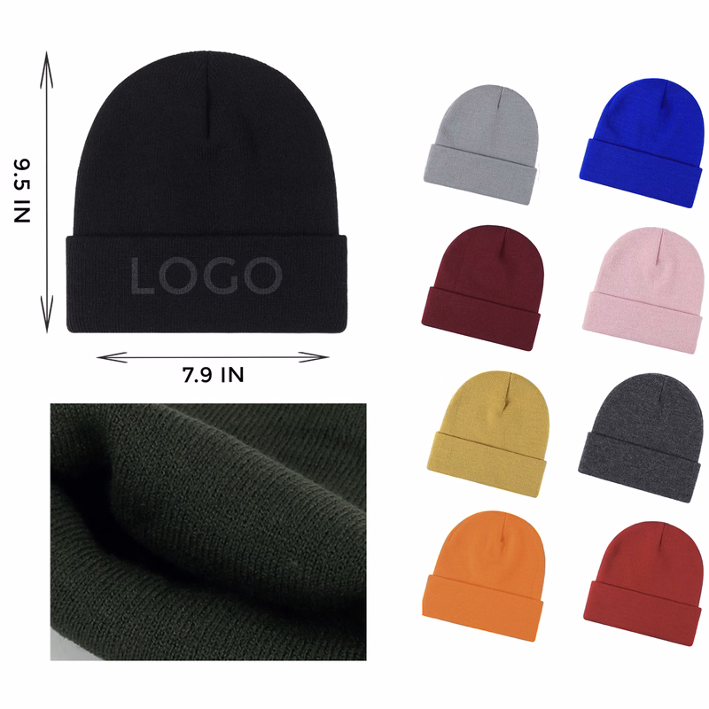 MOQ 10 PCS Warm - keeping Cold Proof Knitted Hat