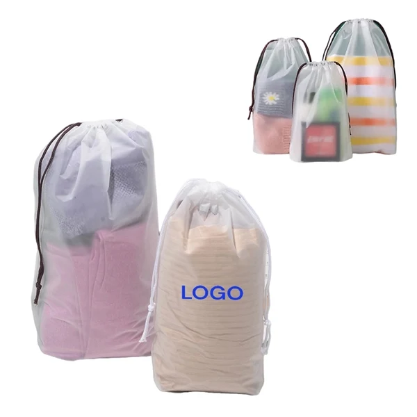 Custom Waterproof Plastic Drawstring Cinch Pack — Durable Sports & Pool Backpack 1