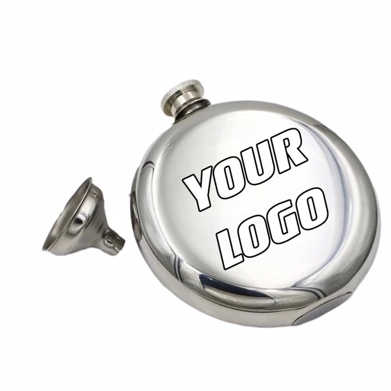 5 oz Stainless Steel Liquor Flask With Funnel