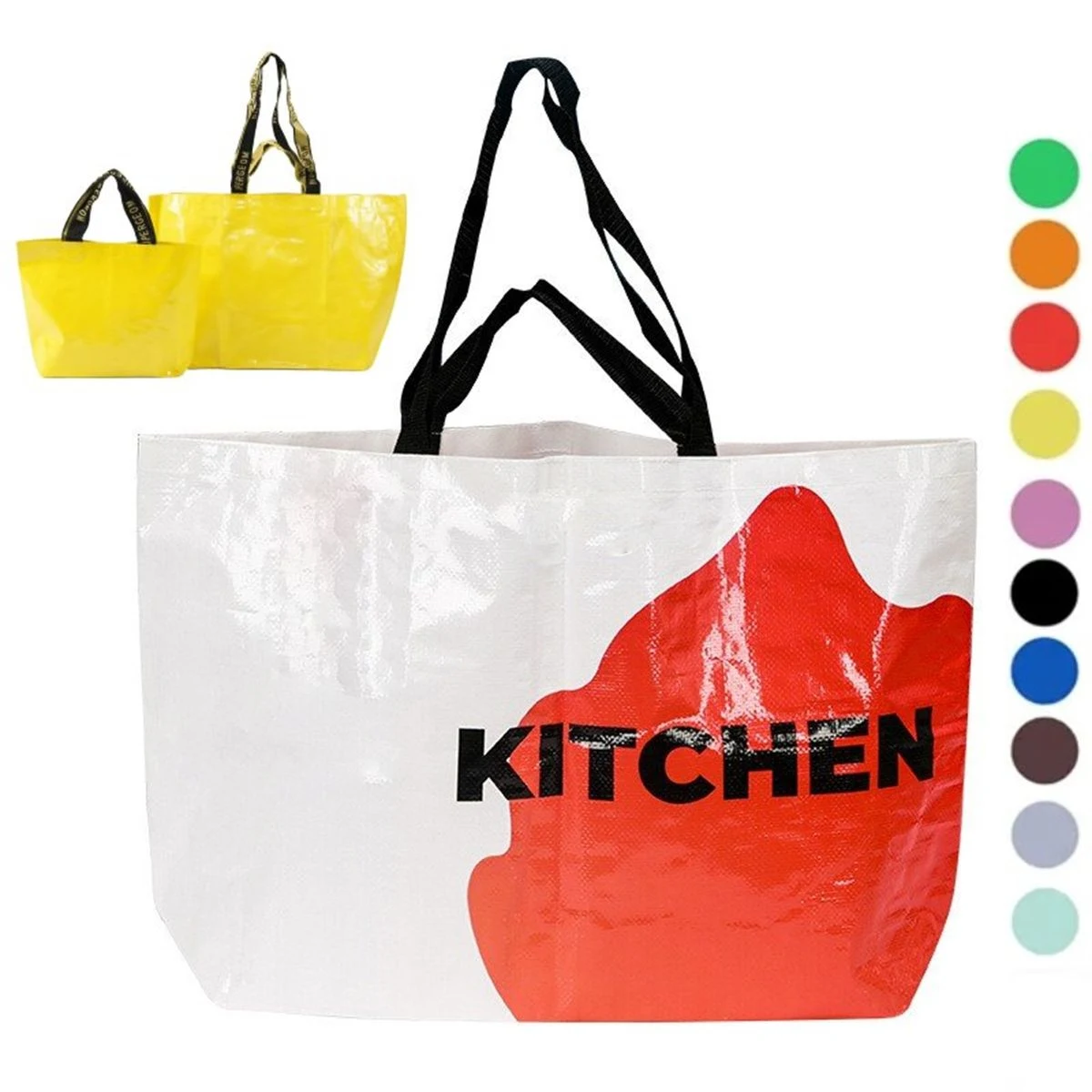 Custom Full Color Recycled Polypropylene Reusable Shopping Sack 1